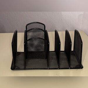 Amazon Black Metal File and Pencil Organizer